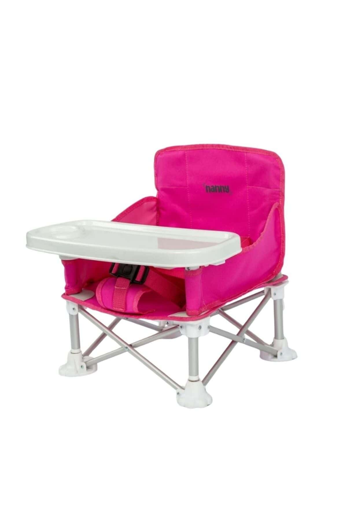 Deluxe Portatif Katlanabilir Mama Sandalyesi – Fuşya